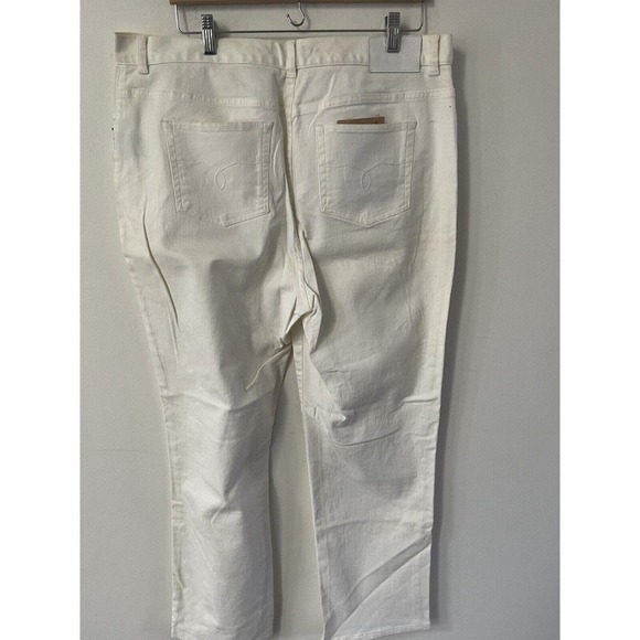 Lauren Ralph Lauren Classic Straight Stretch Jeans Womens Size 16 Beige 36x29 - Picture 6 of 13